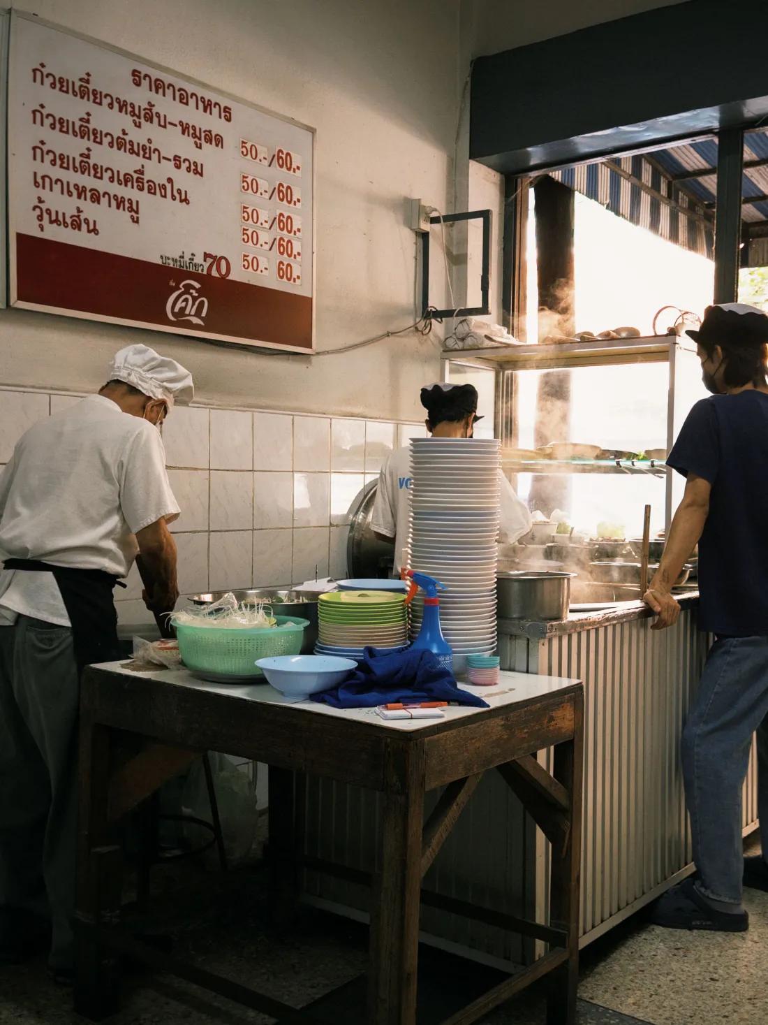 An authentic Thai kitchen